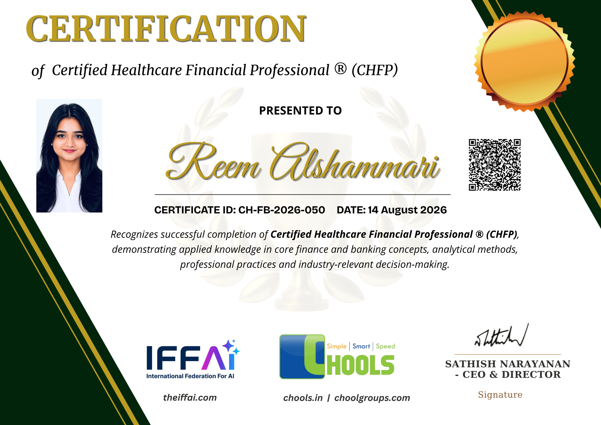Certified Healthcare Financial Professional ® (CHFP) Certificate
